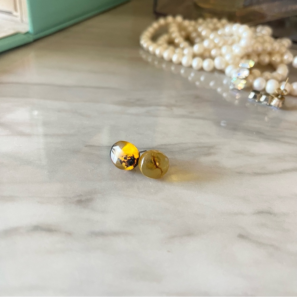 Amber Stud Earrings